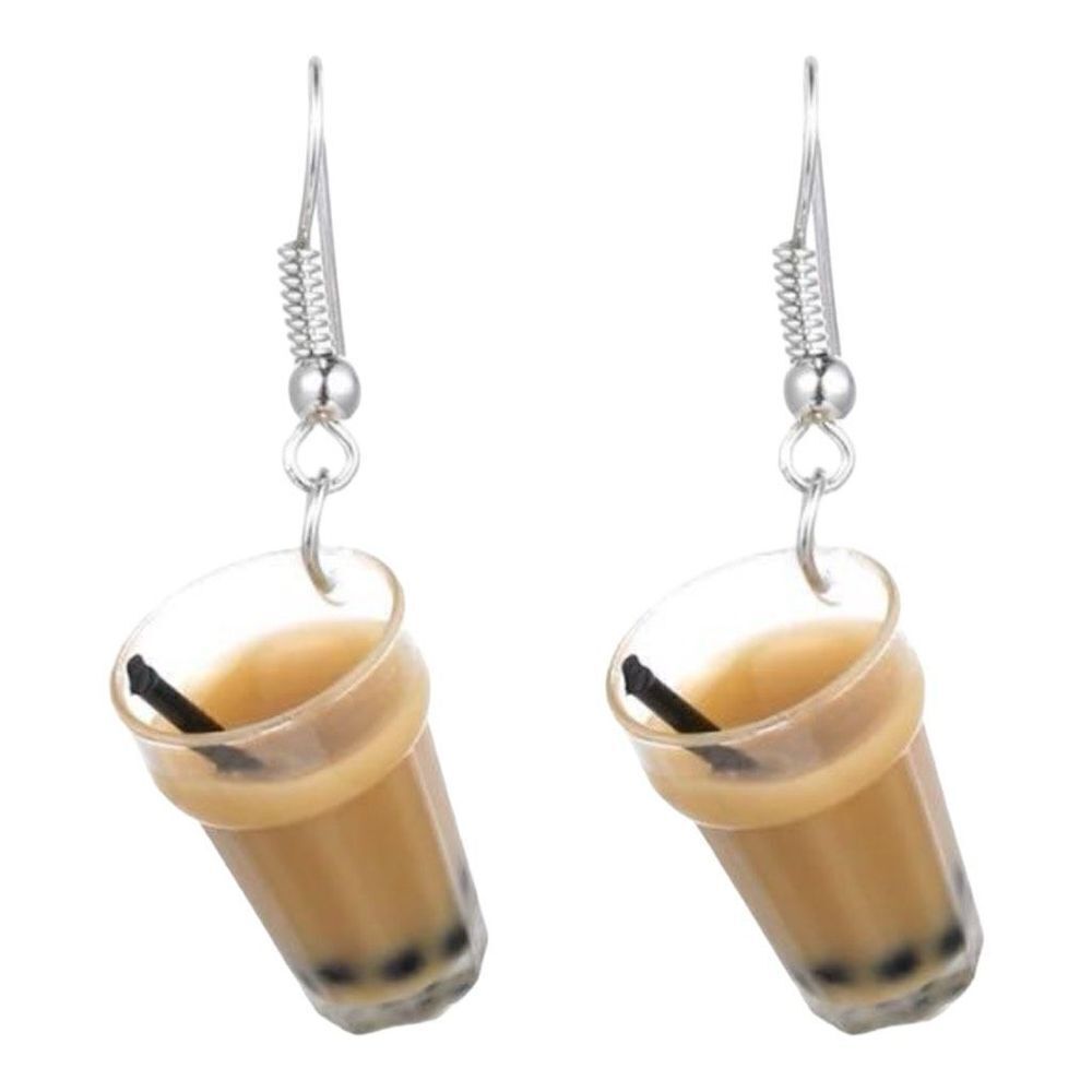 New in Package Boutique Womens Bubble Boba Tea Novelty Unique DangleโEarrings